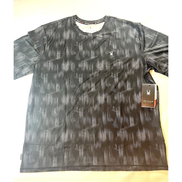 Spyder Men’s Surf Sand Sun Short Sleeve Rash Guard Tee UPF Protection Swim Shirt - Picture 1 of 5